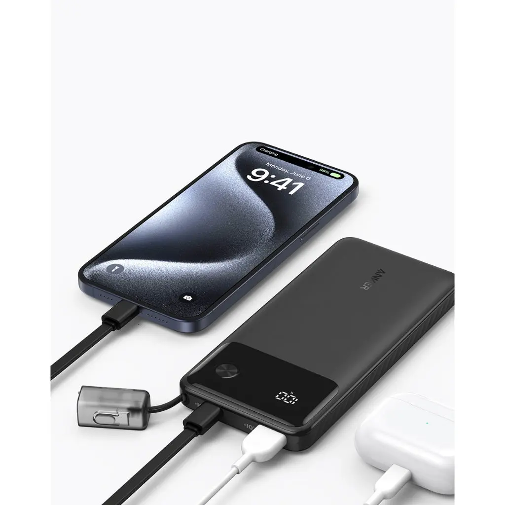 Anker Power Bank 10000mAh 22,5W avec câble USB C 