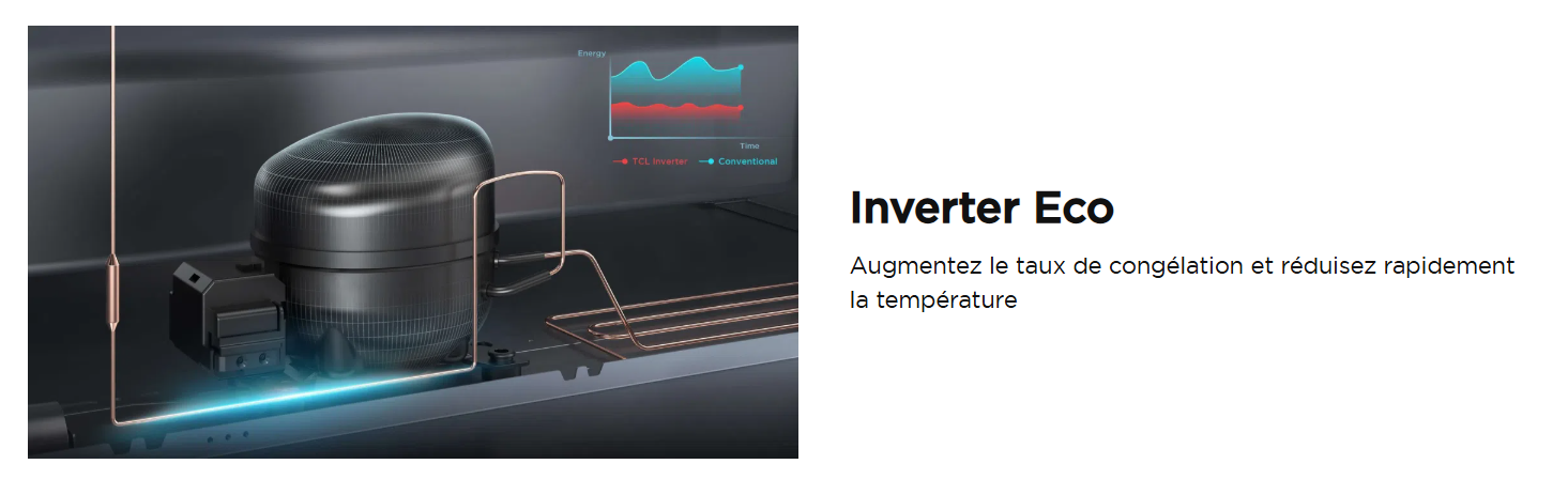 TCL Refrigerateur cote a cote P790SBSN