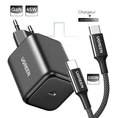 Ugreen Charger and Cable GaN45W